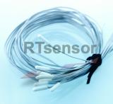 Medical Reusable Temperature Probe With White Shell And Twisted Pair Wire